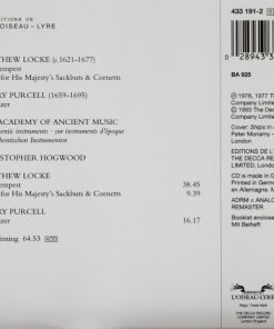 Matthew Locke, Henry Purcell - Christopher Hogwood, The Academy Of Ancient Music-2