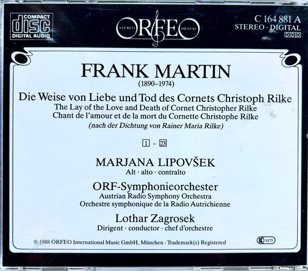 Frank Martin (3), Marjana Lipovšek, ORF-Symphonieorchester* · Lothar Zagrosek-1