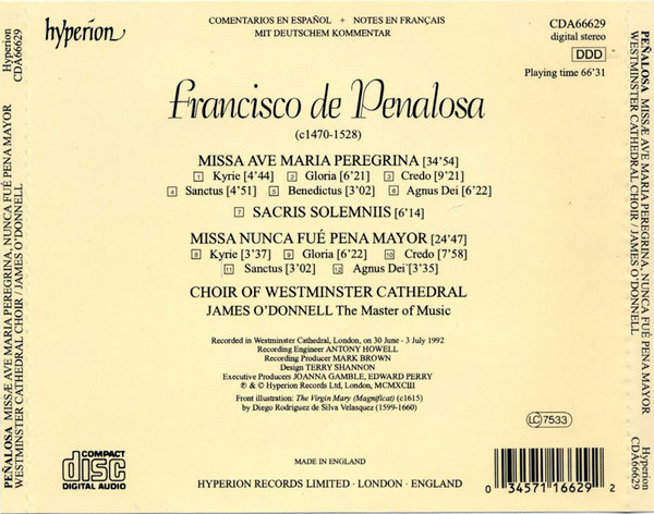Francisco De Peñalosa, Choir of Westminster Cathedral*, James O'Donnell (2)-2