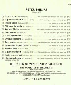 Peter Philips, Winchester Cathedral Choir, The Parley Of Instruments, David Hill-1