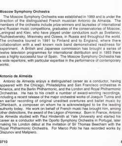 Manuel Martínez-Sobral, Ricardo Castillo - Moscow Symphony Orchestra*, Antonio De Almeida-3