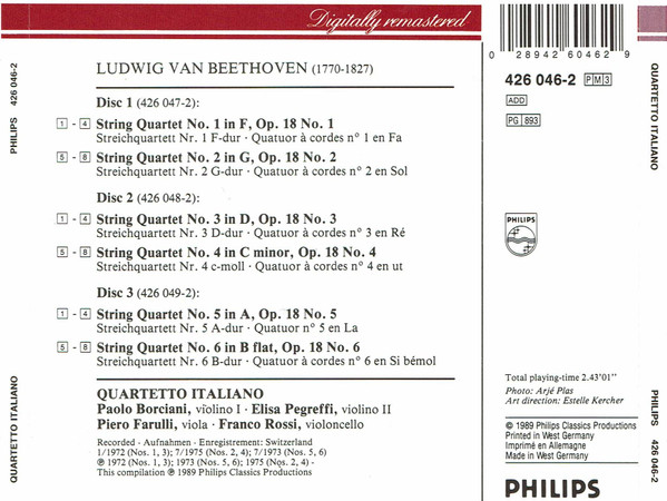 Beethoven*, Quartetto Italiano-1
