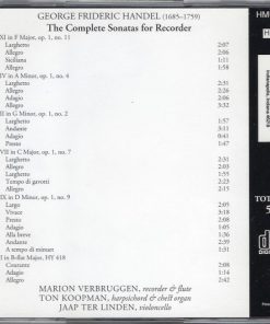 Handel* - Marion Verbruggen, Ton Koopman, Jaap Ter Linden-1
