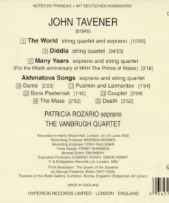 John Tavener / Patricia Rozario, The Vanbrugh Quartet-1