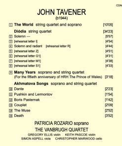 John Tavener / Patricia Rozario, The Vanbrugh Quartet-2