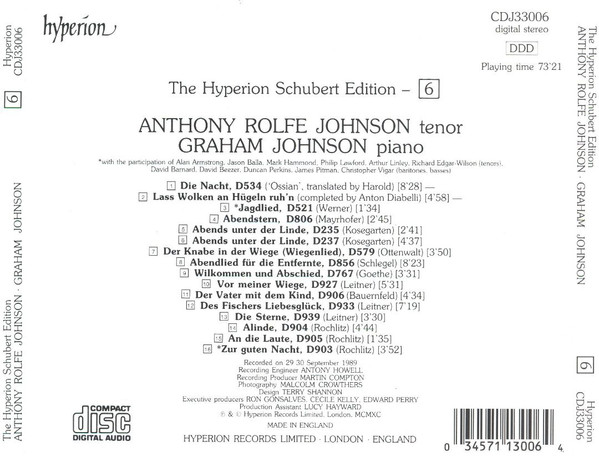 Franz Schubert - Anthony Rolfe Johnson, Graham Johnson (2)-1