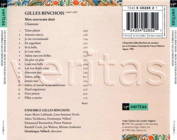 Gilles Binchois - Ensemble Gilles Binchois, Dominique Vellard-1