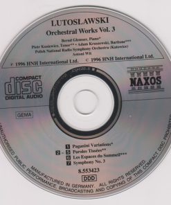 Lutosławski* - Bernd Glemser, Piotr Kusiewicz, Adam Kruszewski, Polish National Radio Symphony Orchestra (Katowice)*, Antoni Wit-2