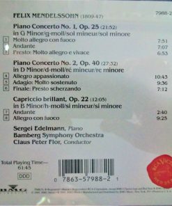 Mendelssohn*, Sergei Edelmann, Bamberg Symphony*, Claus Peter Flor-2