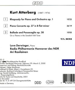 Kurt Atterberg, Ari Rasilainen, Love Derwinger, Radio-Philharmonie Hannover Des NDR-1