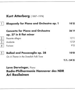 Kurt Atterberg, Ari Rasilainen, Love Derwinger, Radio-Philharmonie Hannover Des NDR-3