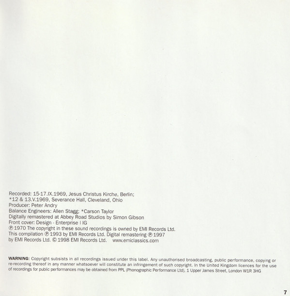 Beethoven* / Brahms*, Oistrakh*, Rostropovich*, Richter*, Herbert von Karajan, George Szell, Berliner Philharmoniker, Cleveland Orchestra*-1