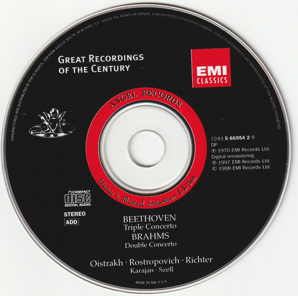 Beethoven* / Brahms*, Oistrakh*, Rostropovich*, Richter*, Herbert von Karajan, George Szell, Berliner Philharmoniker, Cleveland Orchestra*-2