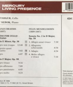 Brahms* / Mendelssohn* - Starker*, Sebok*-3