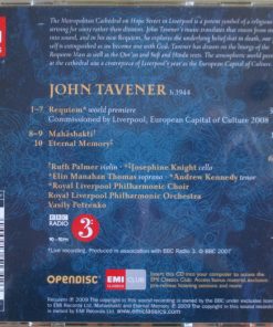 John Tavener, Ruth Palmer, Josephine Knight, Elin Manahan Thomas, Andrew Kennedy, Royal Liverpool Philharmonic Orchestra, Royal Liverpool Philharmonic Choir, Vasily Petrenko-2
