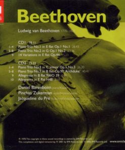 Beethoven* - Daniel Barenboim, Pinchas Zukerman, Jacqueline Du Pré-1