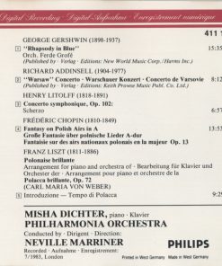 Gershwin* - Addinsell* - Misha Dichter - Philharmonia Orchestra - Neville Marriner*-1