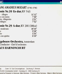 Wolfgang Amadeus Mozart - Concertgebouw Orchestra*, Nikolaus Harnoncourt-1