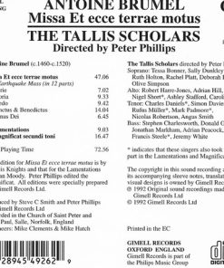 Antoine Brumel, The Tallis Scholars, Peter Phillips (2)-2