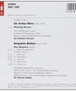 Benjamin Britten, Arthur Bliss - Söderström* • Tear* • Allen* • City Of Birmingham Symphony Chorus* & Orchestra* • Simon Rattle* • John Westbrook • Royal Liverpool Philharmonic Choir & Orchestra* • Sir Charles Groves-1