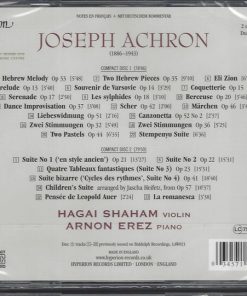 Joseph Achron – Hagai Shaham, Arnon Erez-2