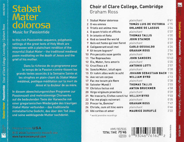 Choir Of Clare College, Cambridge*, Graham Ross (2)-1