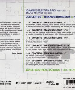 Johann Sebastian Bach - Montreal Baroque, Eric Milnes-1