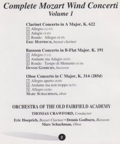 Wolfgang Amadeus Mozart performed by Orchestra Of The Old Fairfield Academy-1