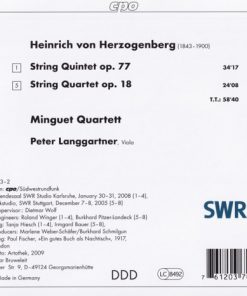 Heinrich Von Herzogenberg - Minguet Quartett ∙ Peter Langgartner-1