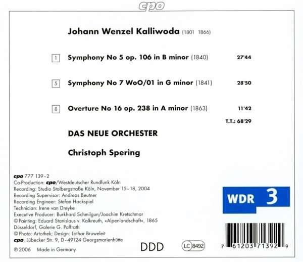 Johann Wenzel Kalliwoda* - Das Neue Orchester ∙ Christoph Spering-1