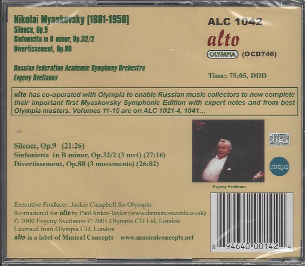 Nikolai Myaskovsky / Russian Federation Academic Symphony Orchestra*, Evgeny Svetlanov*-2