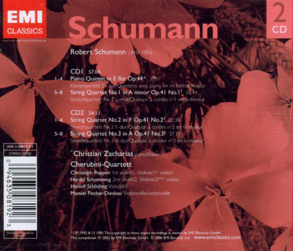 Robert Schumann / Christian Zacharias, Cherubini-Quartett-1