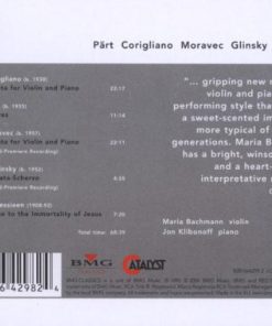 Arvo Pärt, John Corigliano, Paul Moravec, Albert Glinsky, Olivier Messiaen / Maria Bachmann, Jon Klibonoff-1