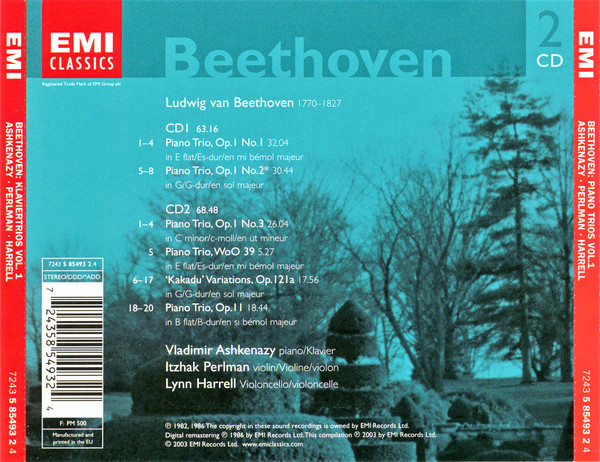 Beethoven*, Vladimir Ashkenazy, Itzhak Perlman, Lynn Harrell-2
