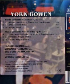 York Bowen, Michael Dussek, Lorraine McAslan, BBC Concert Orchestra Conducted By Vernon Handley-2