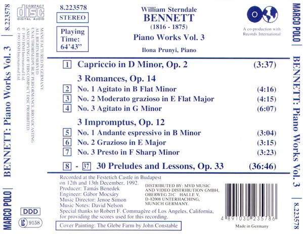 William Sterndale Bennett, Ilona Prunyi-1