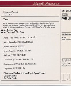 Puccini* - Montserrat Caballé, José Carreras, Ingvar Wixell - Orchestra Of The Royal Opera House Covent Garden* - Sir Colin Davis-1