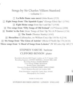 Charles Villiers Stanford - Stephen Varcoe, Clifford Benson-1