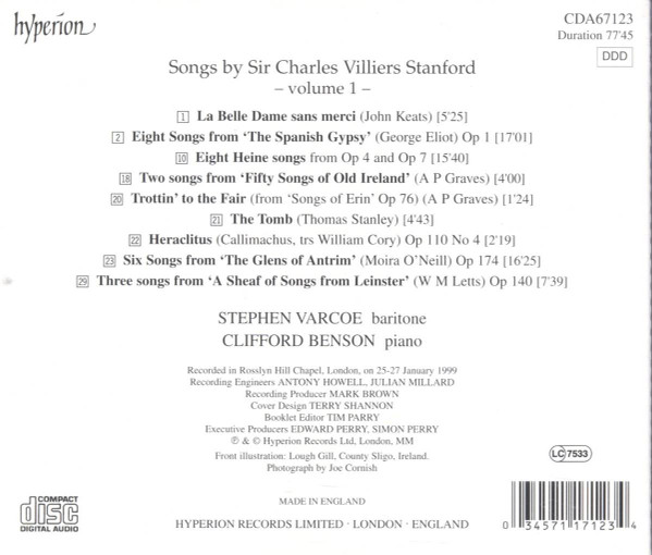 Charles Villiers Stanford - Stephen Varcoe, Clifford Benson-1