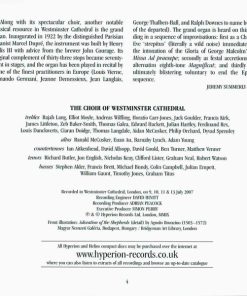 The Choir Of Westminster Cathedral*, Matthew Martin (3), Martin Baker (2)-2