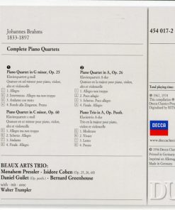 Brahms*, Beaux Arts Trio, Walter Trampler-2