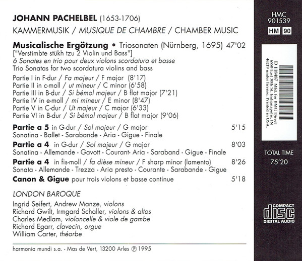 Pachelbel* • London Baroque-1