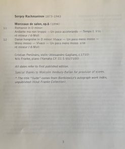 Sergei Bortkiewicz, Sergei Rachmaninoff - Cristian Persinaru, Nils Franke-4