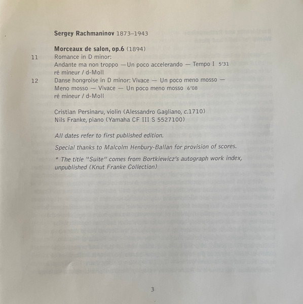 Sergei Bortkiewicz, Sergei Rachmaninoff - Cristian Persinaru, Nils Franke-4