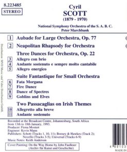 Cyril Scott, Peter Marchbank, National Symphony Orchestra Of The S.A.B.C.-1