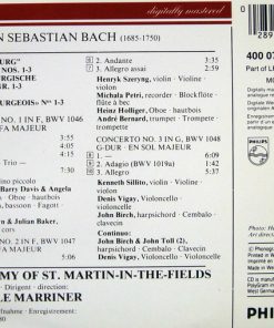 Bach* – Henryk Szeryng, Heinz Holliger, Carl Pini, Michala Petri, André Bernard, Academy of St. Martin-in-the-Fields*, Neville Marriner*-1