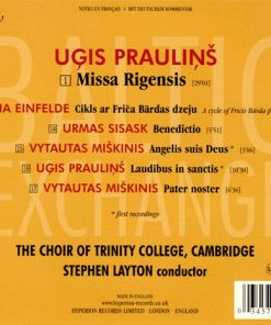 Uģis Prauliņš, Vytautas Miškinis, Urmas Sisask, Maija Einfelde - Choir Of Trinity College, Cambridge* • Stephen Layton-1