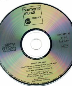 Ernest Chausson - Régis Pasquier, Jean-Claude Pennetier, Roland Daugareil, Genevieve Simonot, Bruno Pasquier, Roland Pidoux-2