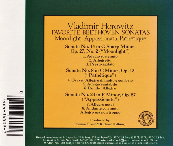 Vladimir Horowitz, Ludwig van Beethoven-1