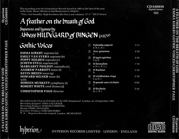 Hildegard Von Bingen, Gothic Voices (2) with Emma Kirkby directed by Christopher Page-1